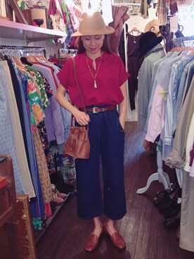 「Leah-K」｜Leah-Kさん（レディース・166cm）の春コーディネート