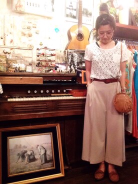 「Leah-K」｜Leah-Kさん（レディース・154cm）の夏コーディネート