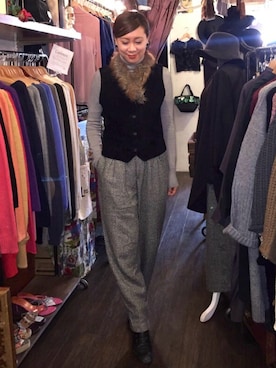 「Leah-K」｜Leah-Kさん（レディース・166cm）の秋コーディネート