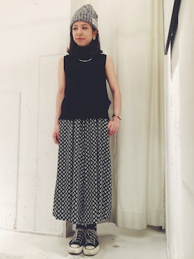 「black」｜「アイテム（その他）」を使った、toganoさん（レディース・150cm）の夏コーディネート