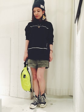 「DOUBLE NAME（ダブルネーム）のアイテム（パンツ）」を使った、toganoさん（レディース・150cm）の夏コーディネート