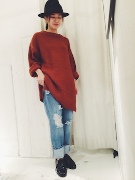 「DOUBLE NAME（ダブルネーム）のアイテム（パンツ）」を使った、toganoさん（レディース・150cm）の秋コーディネート