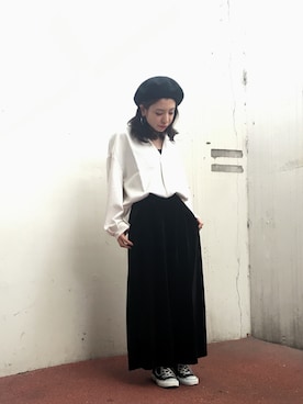 「スキッパーシャツ」｜toganoさん（レディース・150cm）の秋コーディネート