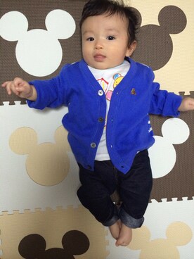 「baby GAP」｜keishin&otokaさん（キッズ・60cm）の秋コーディネート