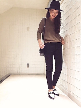 「アイテム（その他シューズ）」を使った、tomocoさん（レディース・160cm・20代）の秋コーディネート