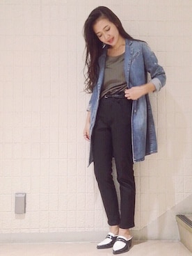 「アイテム（その他シューズ）」を使った、tomocoさん（レディース・160cm・20代）の秋コーディネート