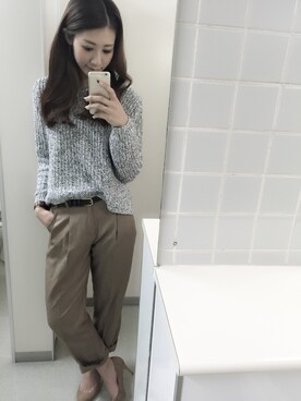 「ILIMA（イリマ）のアイテム（シューズ）」を使った、natsu:-)さん（レディース・168cm）の秋コーディネート