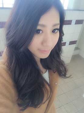 「センター分け」｜「アイテム（ジャケット/アウター）」を使った、natsu:-)さん（レディース・168cm）の冬コーディネート