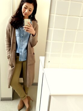 「ILIMA（イリマ）のアイテム（シューズ）」を使った、natsu:-)さん（レディース・168cm）の冬コーディネート
