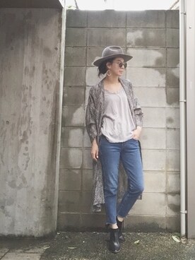 「JOURNAL STANDARD（ジャーナルスタンダード）のアイテム（その他アウター）」を使った、emaemiさん（レディース・163cm）の春コーディネート
