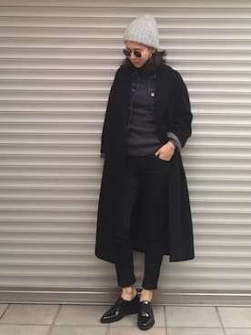 「JOURNAL STANDARD（ジャーナルスタンダード）のアイテム（その他アウター）」を使った、emaemiさん（レディース・163cm）の冬コーディネート
