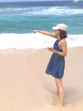 「ROXY（ロキシー）のアイテム（ワンピース/ドレス）」を使った、emaemiさん（レディース・163cm）の春コーディネート