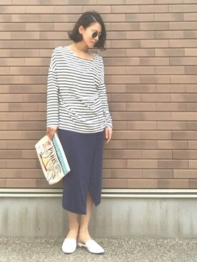 「Acne Studios（アクネストゥディオズ）のアイテム（アクセサリー）」を使った、emaemiさん（レディース・163cm）の春コーディネート