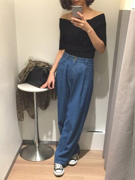 「BEAUTY&YOUTH UNITED ARROWS（ビューティーアンドユースユナイテッドアローズ）のBYSF∴ カラー2WAYハンドショルダー ◆（ハンドバッグ）」を使った、emaemiさん（レディース・163cm）の春コーディネート