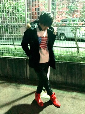 「SEVENDAYS=SUNDAY（セブンデイズサンデイ）のアイテム（ダウンジャケット/コート）」を使った、SHODAIさん（メンズ・177cm）の冬コーディネート