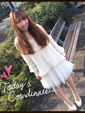 「L'EST ROSE（レストローズ）のアイテム（パンツ）」を使った、marin.さん（レディース・156cm）の秋コーディネート