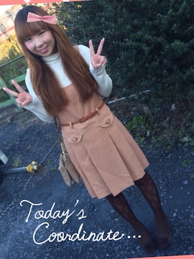 「laBala（ラバーラ）のアイテム」を使った、marin.さん（レディース・156cm）の秋コーディネート