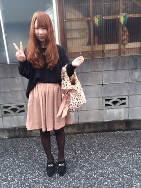 「ロングヘア」｜「アイテム（ハンドバッグ）」を使った、marin.さん（レディース・156cm）の秋コーディネート