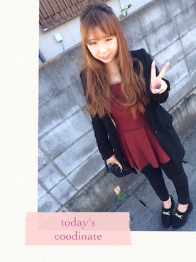 「ダズリン」｜「アイテム（その他）」を使った、marin.さん（レディース・156cm）の冬コーディネート