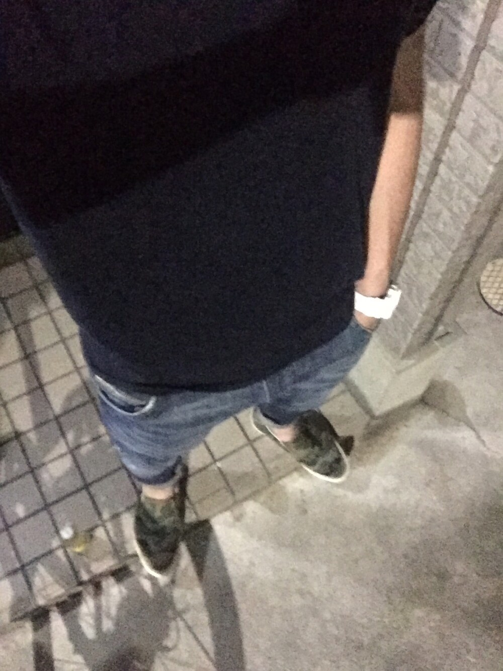 「UNIQLOのMEN ドライカラークルーネックT（半袖）（Tシャツ/カットソー、ブルー系）」を使った、ゆうすけさん（メンズ・165cm）の夏コーディネートの1枚目の写真