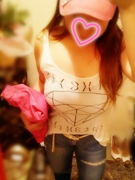 「next（next）のアイテム（キャップ）」を使った、たぁぁ★★さん（レディース・154cm）の夏コーディネート