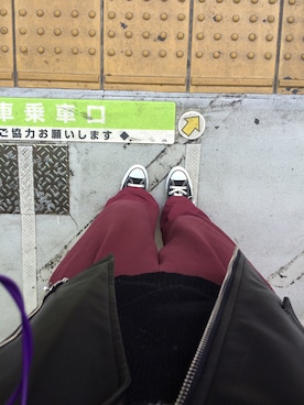 「CONVERSE（コンバース）のconverse/コンバース　ALL STAR HI（スニーカー、ブラック系）」を使った、Sさん（レディース・167cm）の秋コーディネート