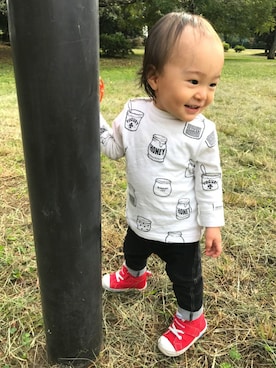 「baby ampersand（ベビーアンパサンド）のアイテム」を使った、ASKさん（キッズ・80cm）の秋コーディネート