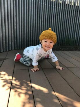 「baby ampersand（ベビーアンパサンド）のアイテム」を使った、ASKさん（キッズ・80cm）の秋コーディネート
