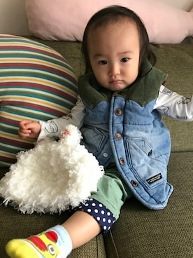 「baby ampersand（ベビーアンパサンド）のアイテム」を使った、ASKさん（キッズ・80cm）の秋コーディネート