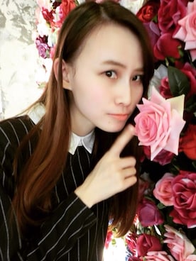 「アイテム（シャツワンピース）」を使った、史珊珊Sandyさん（レディース・170cm・20代）の冬コーディネート