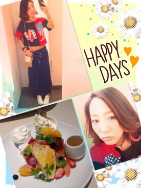 「デニムロンスカ（デニムスカート、ブルー系）」を使った、Natsuさん（レディース・170cm）の春コーディネート