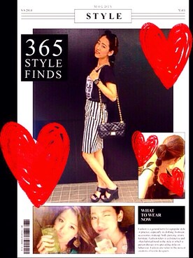 「ストライプタイトスカート（スカート、ブラック系）」を使った、Natsuさん（レディース・170cm）の夏コーディネート