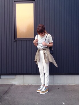 「厚底」｜Y U M Iさん（レディース・160cm）の春コーディネート