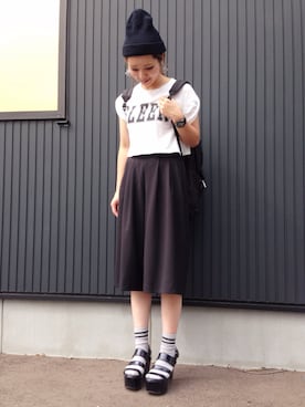 「SPIRALGIRL（スパイラルガール）のアイテム（アクセサリー）」を使った、Y U M Iさん（レディース・160cm）の夏コーディネート