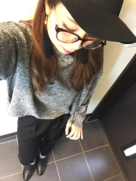 「SOMETHING（サムシング）のアイテム（シューズ）」を使った、Y U M Iさん（レディース・160cm）の秋コーディネート