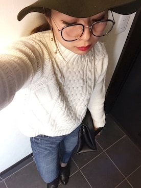 「SOMETHING（サムシング）のアイテム（シューズ）」を使った、Y U M Iさん（レディース・160cm）の秋コーディネート