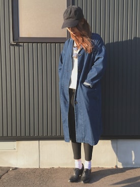 「SOMETHING（サムシング）のアイテム（シューズ）」を使った、Y U M Iさん（レディース・160cm）の春コーディネート