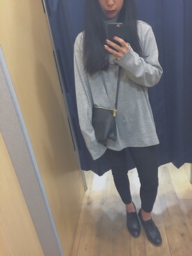 「SOMETHING（サムシング）のアイテム（シューズ）」を使った、Y U M Iさん（レディース・160cm）の秋コーディネート