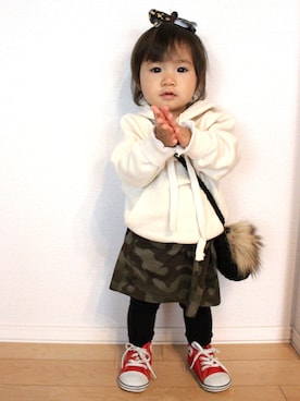 nozo◡̈♥︎♡さん（キッズ・80cm）の冬コーディネート