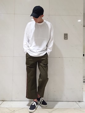 「Lui's（ルイス）のアイテム（その他）」を使った、ジュリーさん（メンズ・183cm）の夏コーディネート