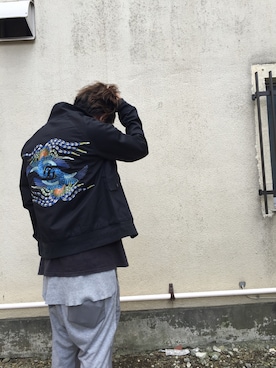 「PARADOX（パラドックス）のアイテム（ジャケット/アウター）」を使った、PRDXさん（メンズ・172cm）の秋コーディネート