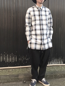 「PARADOX（パラドックス）のアイテム（トップス）」を使った、PRDXさん（メンズ・172cm）の秋コーディネート
