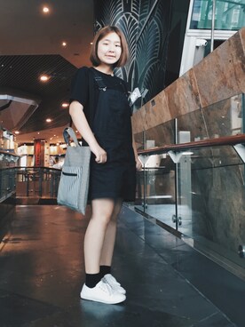 「:CHOCOOLATEのアイテム（つなぎ/オールインワン）」を使った、kiuhungさん（レディース・160cm）の秋コーディネート