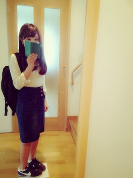 「アイテム（スカート）」を使った、ゆうさん（レディース・146cm・10代）の秋コーディネート