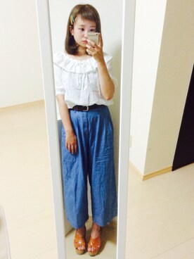 「コットンレース」｜か り ん さ んさん（レディース・158cm）の夏コーディネート