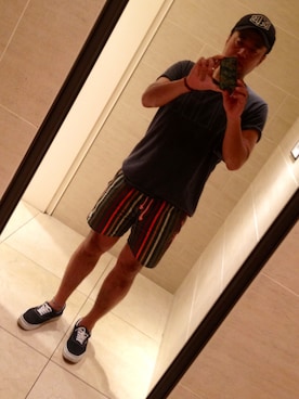 「アイテム（水着/着物・浴衣）」を使った、ゴイスーさん（メンズ・177cm）の夏コーディネート