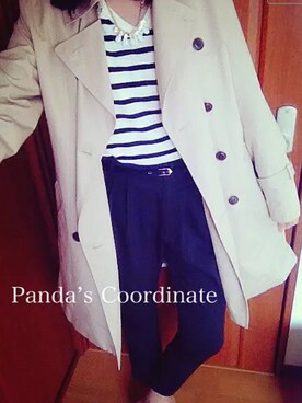 「ANOTHER BRANCH（アナザーブランチ）のアイテム（パンツ）」を使った、panda さん（レディース・161cm）の春コーディネート