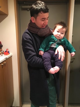 「Carter's（カーターズ）のアイテム」を使った、EishinAbAさん（メンズ・174cm）の冬コーディネート