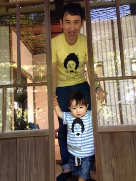 「アイテム（ママ＆ベビー）」を使った、EishinAbAさん（メンズ・174cm）の夏コーディネート