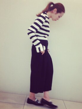 「SAINT LAURENT PARIS（サンローランパリ）のアイテム（その他シューズ）」を使った、SAYUさん（レディース・154cm）の春コーディネート